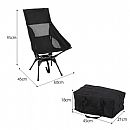 Rotating High Back Moon Chair - 60C24B