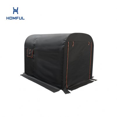 Ausziehbare Motorradgarage