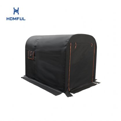 Ausziehbare Motorradgarage