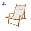 Silla de playa plegable con cubierta de madera para acampar - 60C13W