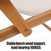 Silla de playa plegable con cubierta de madera para acampar - 60C13W