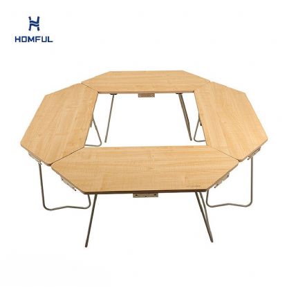Mesa plegable portátil de madera para...