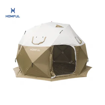 Self-opening Spherical Camping Tent