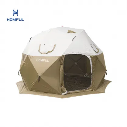 Self-opening Spherical Camping Tent