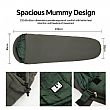 Extreme Cold Protection Mummy Sleeping Bag - 60K22N