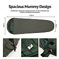Extreme Cold Protection Mummy Sleeping Bag - 60K22N