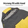 Ultralight Wide Mummy Sleeping Bag - 60K22P