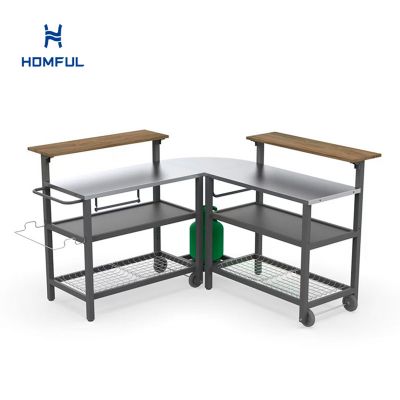 Aluminum Outdoor Set with Aluminum-Zinc Worktop