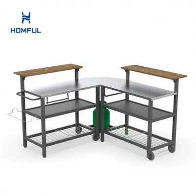 Aluminum Outdoor Set with Aluminum-Zinc Worktop