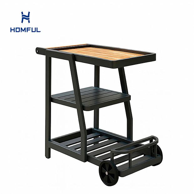 Outdoor Bar Serving Trolley Garden Outdoor Kitchen