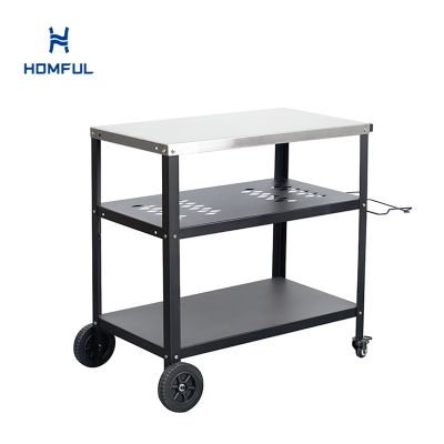 Outdoor-Küche aus Eisen mit halbmaschigem Design