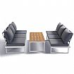 Aluminum Outdoor Adjustable Sofa Set - 11C01Y