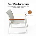 White 4-Piece Outdoor Aluminum Sofa Set - 11C11J