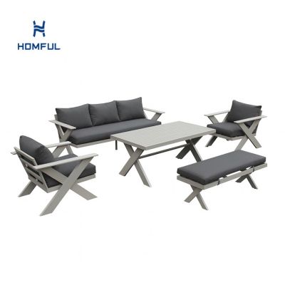 Wholesale Modern Design Outdoor Lounge Sofa Sets with X-leg...