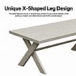 Wholesale Modern Design Outdoor Lounge Sofa Sets with X-leg Table and Bench - 11C12B