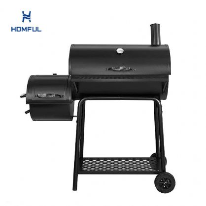 Parrilla de carbón con ahumador compensado