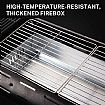 Parrilla de carbón extraíble de acero inoxidable para exteriores - 61C23V