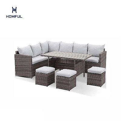 7 Stück Terrassenmöbel Set