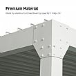 Pérgola impermeable con persianas - 10G02P