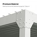 Pérgola impermeable con persianas - 10G02P