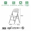 Outdoor Portable Plastic Folding Chairs - 11D07A