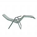 Stahl-Lounge-Sessel mit gebogenen Armlehnen - 11D14A