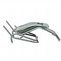 Stahl-Lounge-Sessel mit gebogenen Armlehnen - 11D14A