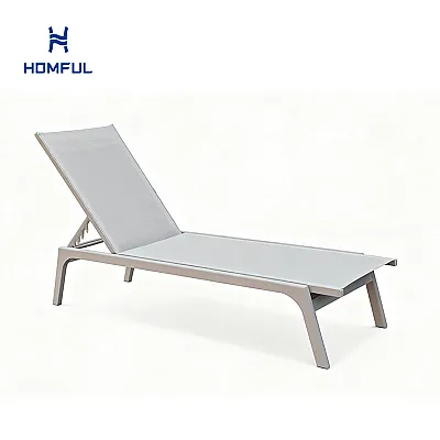 Verstellbarer Liegestuhl aus Aluminium...