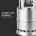 Estufa de leña plegable de acero inoxidable para acampar - 61C18U