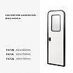 Puerta de un solo punto para vehículos recreativos (RV) de aleación de aluminio con aislamiento de espuma. - 71C72B
