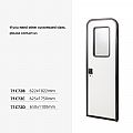 Puerta de un solo punto para vehículos recreativos (RV) de aleación de aluminio con aislamiento de espuma. - 71C72B