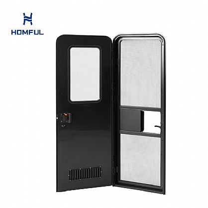 Puerta de entrada para autocaravana con...