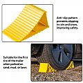 Wohnmobilzubehör 2er-Pack HDPE orangefarbene Radblöcke für Lkw/Wohnmobile - 90B17A
