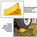 Wohnmobilzubehör 2er-Pack HDPE orangefarbene Radblöcke für Lkw/Wohnmobile - 90B17A