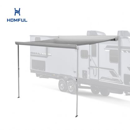European-style Manual 460g Heavy-duty Waterproof RV Awning