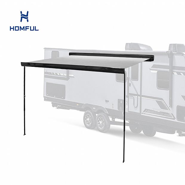 European-style Electric 460g Heavy-duty Waterproof Camper Awning