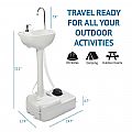17L Portable Handwash Stand - 70C08L