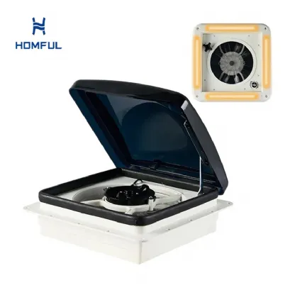 RV Roof Vent Fan with Light