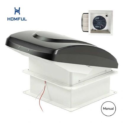 14x14 Inch Camper Manual RV Roof Vent Fan