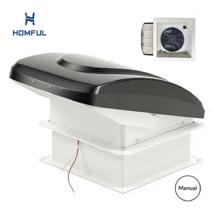 14x14 Inch Camper Manual RV Roof Vent Fan