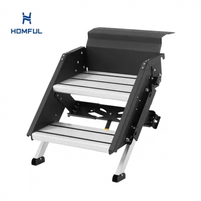 Telescopic Leg Design Aluminum RV Entry Step