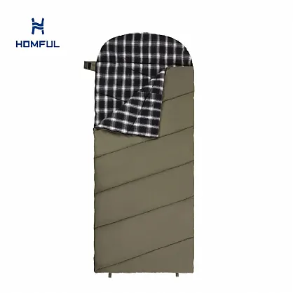 Saco de dormir envolvente con diseño de rejilla interior