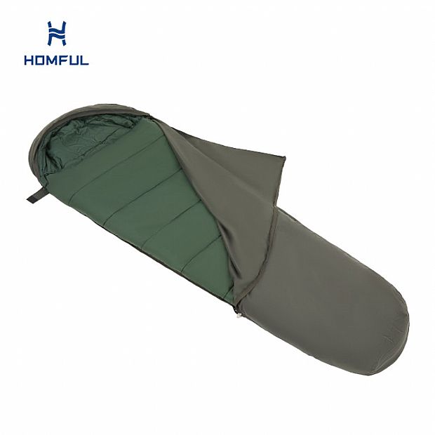 Saco de dormir tipo momia con protección contra el frío extremo