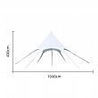 Spire-shaped Hexagonal Multi-person Camping Tarp - 60I09N