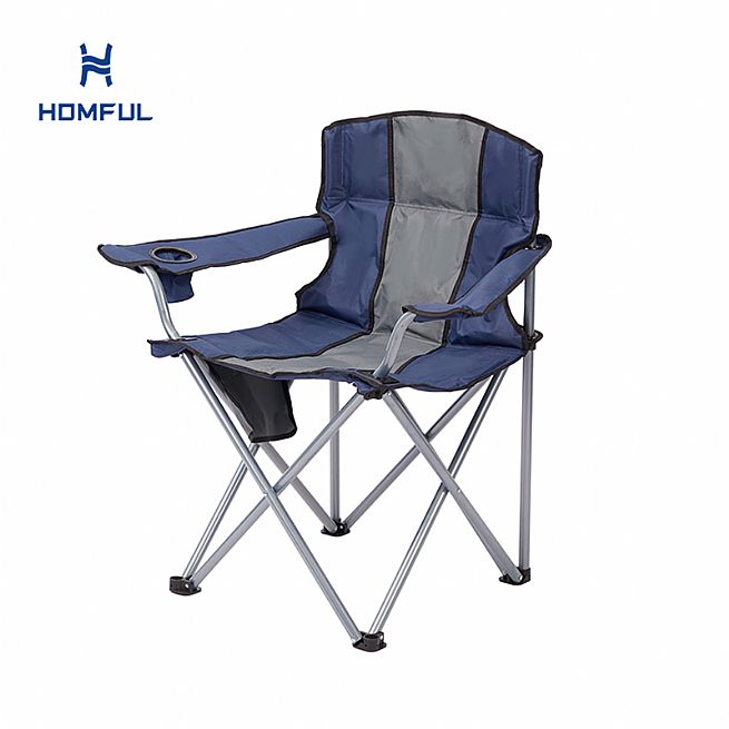 Silla plegable portátil con respaldo alto