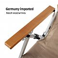 Silla de camping con respaldo alto ajustable y plegable - 60C17B