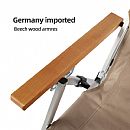Silla de camping con respaldo alto ajustable y plegable - 60C17B