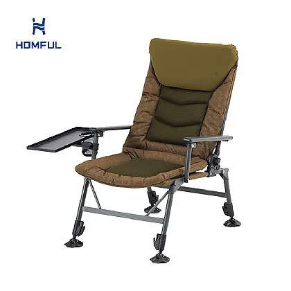 Silla de pesca plegable con soporte...