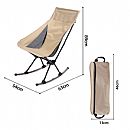 Silla mecedora plegable para exteriores - 60C17I