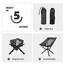 Silla compacta plegable Camping Moon Chair - 60C18A